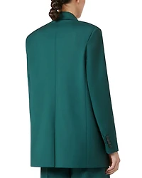 Wool Peak Lapel Blazer