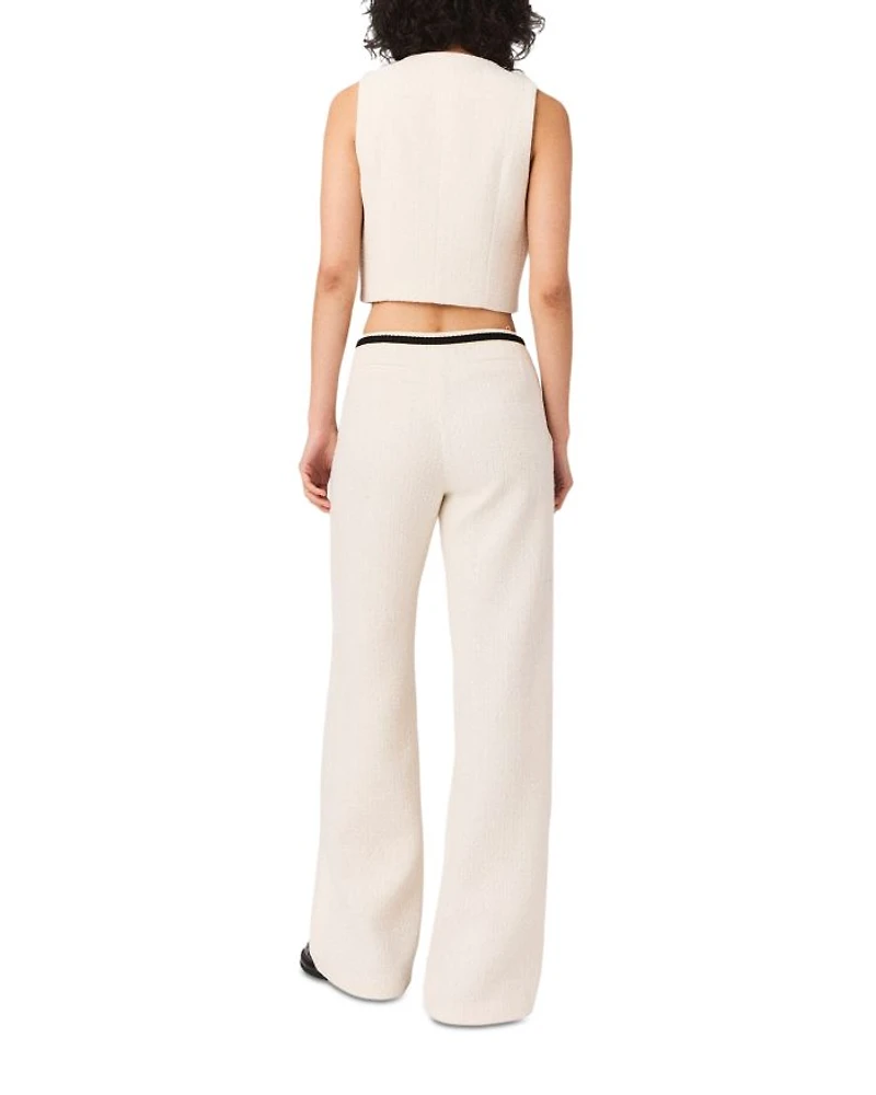Tweed Effect Trousers