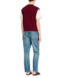 Two Tone Wool & Cashmere Sweater