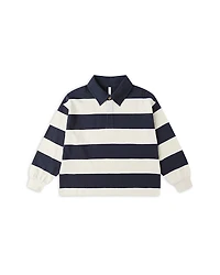 Rylee + Cru Boys' Rugby Striped Polo Top - Little Kid