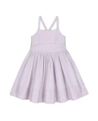 Girls' Heirloom Organic Sleeveless Special Occasion Sundress with Bow Back Detail and Embroidery - Little Kid, Big Kid