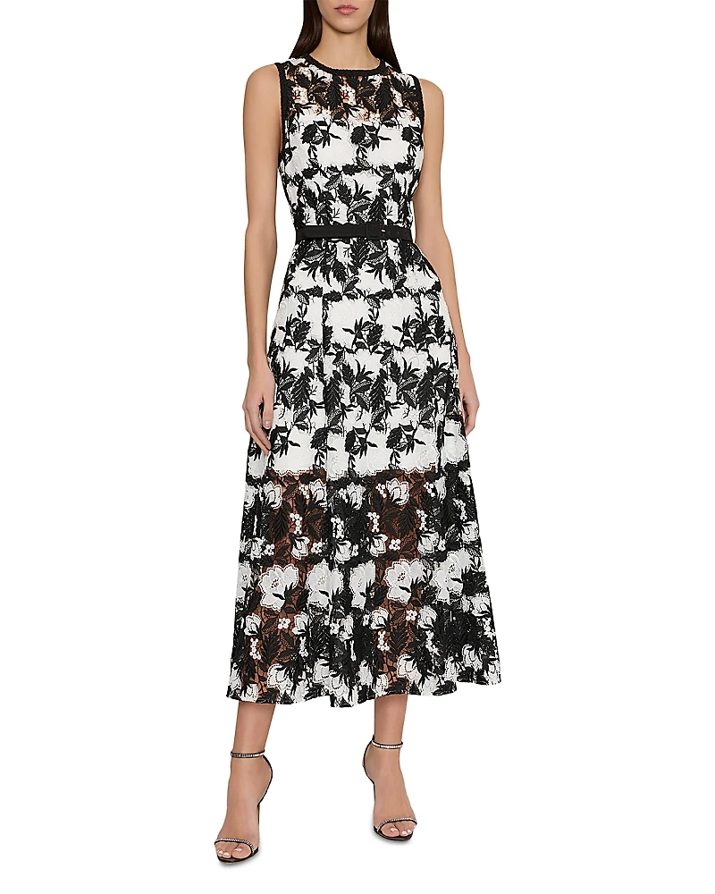 Milly Paloma Two Tone Lace Dress