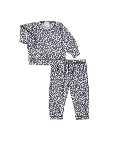 Unisex Hacci Loungewear Set Leopard Print - Baby