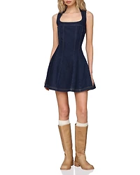 Panelled Fit & Flare Cap Sleeve Dress
