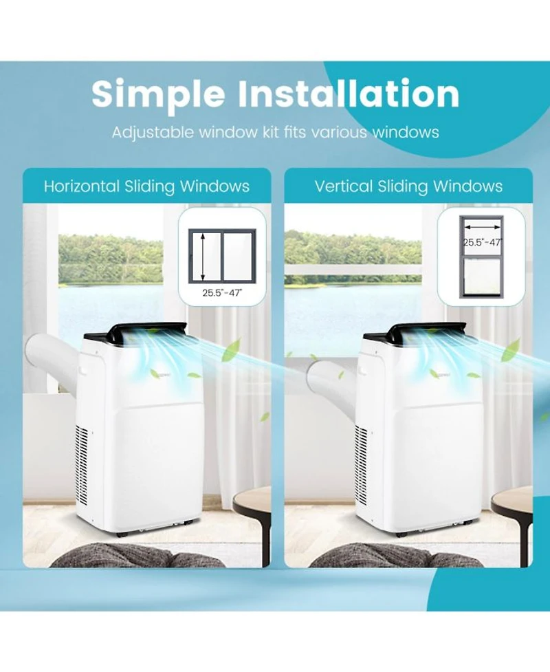 13,000 BTU Portable Air Conditioner with Cool, Fan, Heat & Dehumidifier