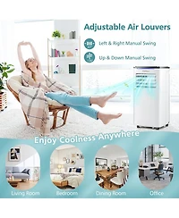 BTU ( BTU ASHRAE) Portable Air Conditioner 3-in-1 AC Unit w/ Cool Dehum Fan Sleep Mode