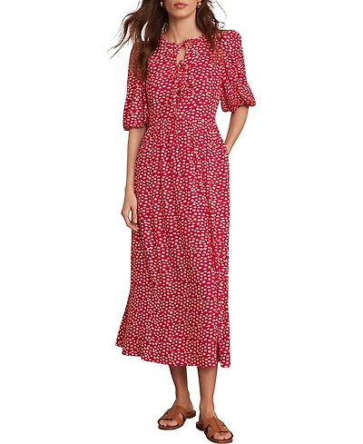 Mint Velvet Women's Lips Print Midi Dress