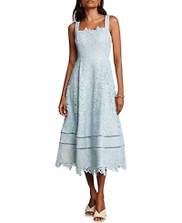 Mint Velvet Women's Lace Full Skirt Midi Dress