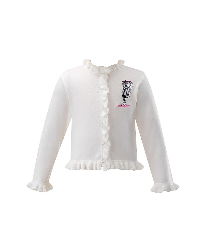 Rachel Riley Girls' Eloise Embroidered Cardigan - Baby, Little Kid