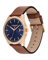 Oliver Leather Strap Watch