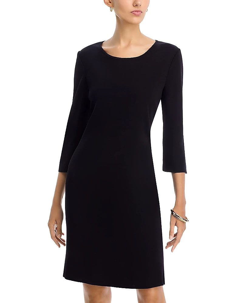Misook Scoop Neck 3/4 Sleeve Dress