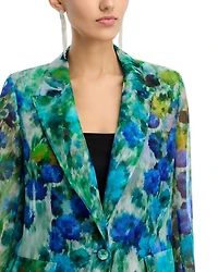 Aimee Printed Silk Jacket