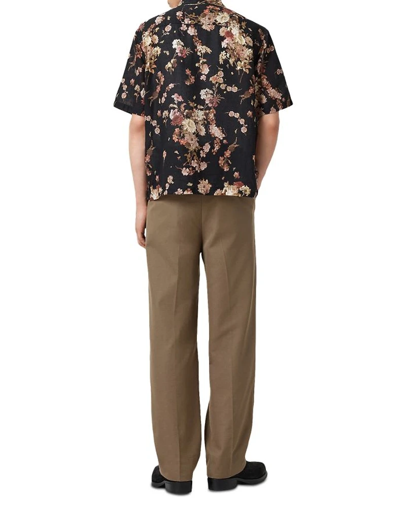Tallis Pleated Straight Fit Pants