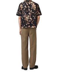 Tallis Pleated Straight Fit Pants