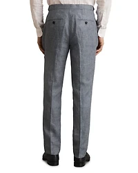 Reef Slim Fit Prince of Wales Check Linen Trousers