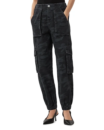 Allsaints Freda Cargo High Rise Ankle Tapered Jeans
