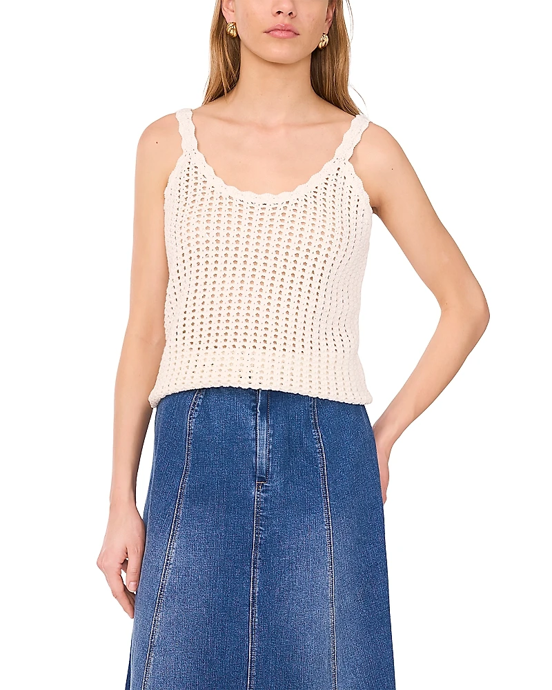 1.state Pointelle Tank Top