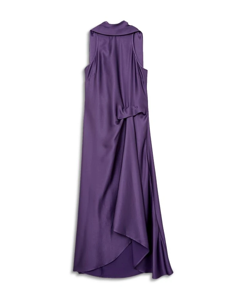 Petite Michelle Drape Occasion Midi Dress