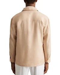 Regular Fit Twin Chest Pocket Linen Shirt