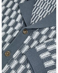 Regular Fit Geometric Knit Cuban Shirt