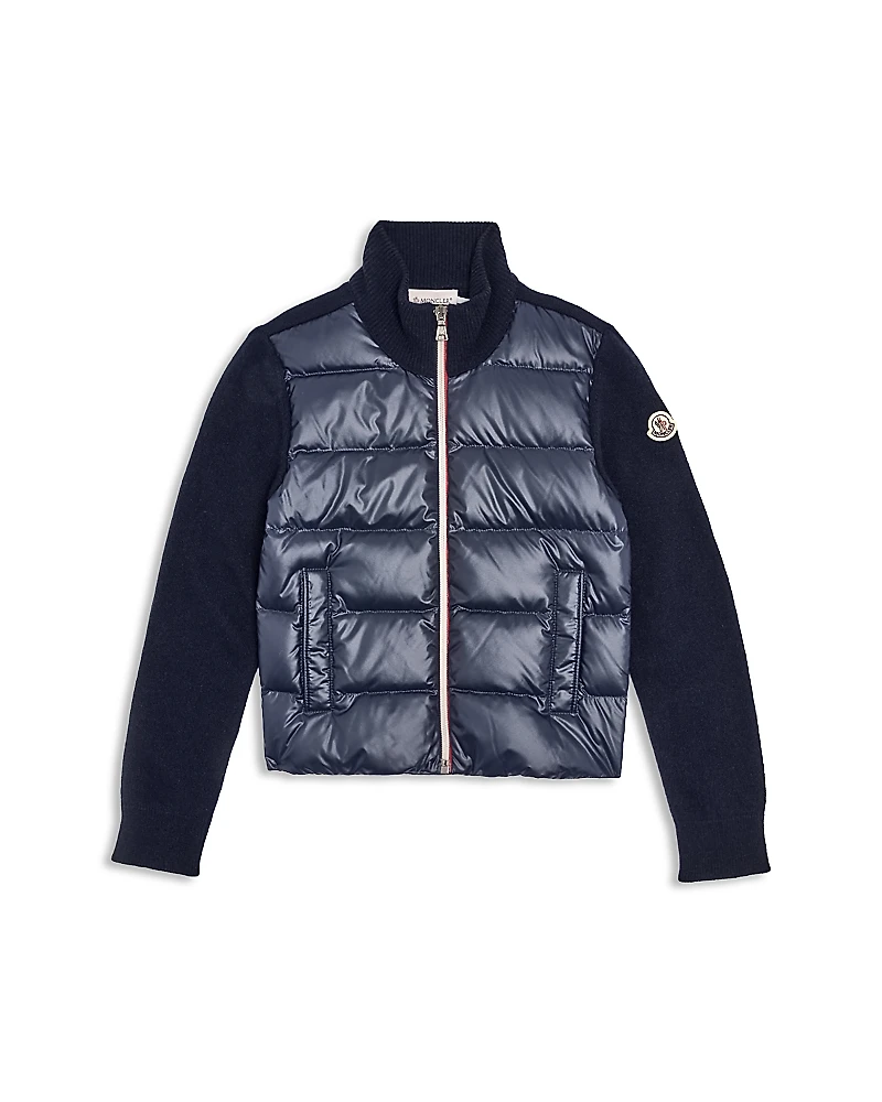 Moncler Boys' Down Puffer Tricot Cardigan