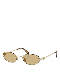 Miu Miu Oval Sunglasses, 51mm