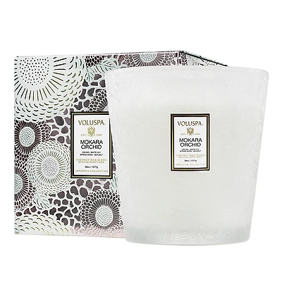 Voluspa Mokara Orchid 3 Wick Hearth Candle, 38 oz.