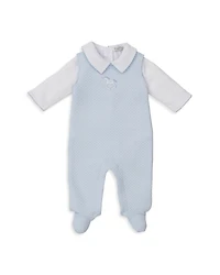 Kissy Boys' Shirt & Jacquard Overalls Set - Baby