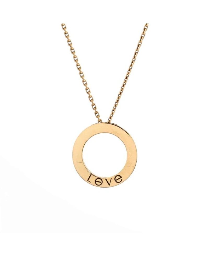 Love Pendant Necklace 18K Gold