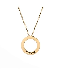 Love Pendant Necklace 18K Gold
