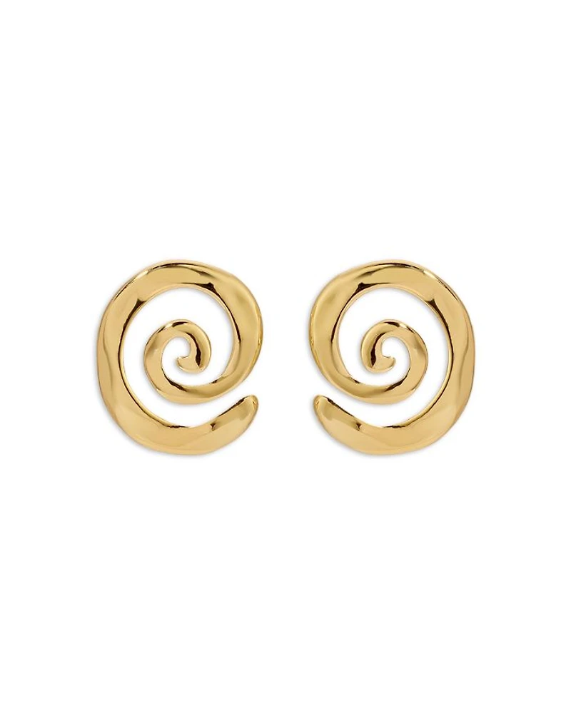 Aura Swirl Stud Earrings