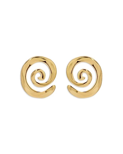 Aura Swirl Stud Earrings