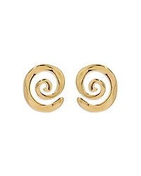 Aura Swirl Stud Earrings