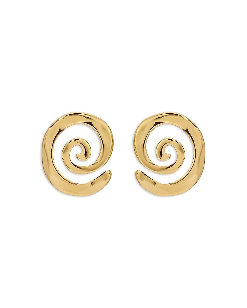 Ettika Aura Swirl Stud Earrings