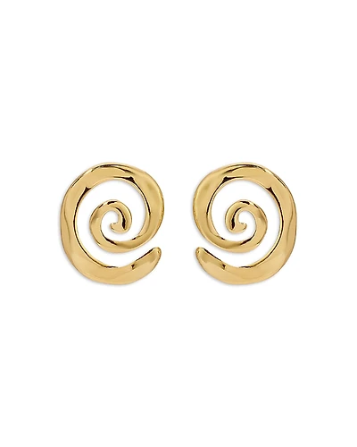 Ettika Aura Swirl Stud Earrings