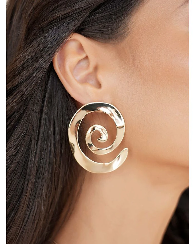 Aura Swirl Drop Earrings