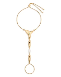 Liquid Metal Cultured Freshwater Pearl Hand Chain