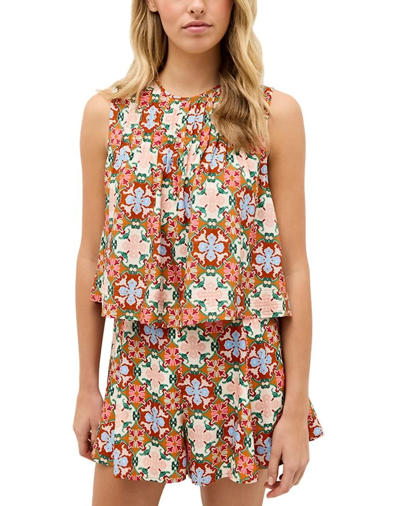 Letta Printed Crop Top