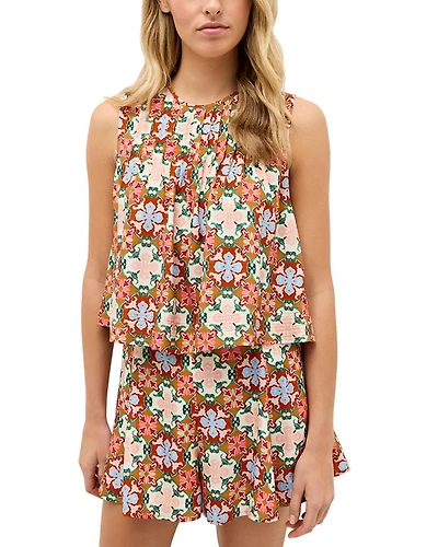 Letta Printed Crop Top