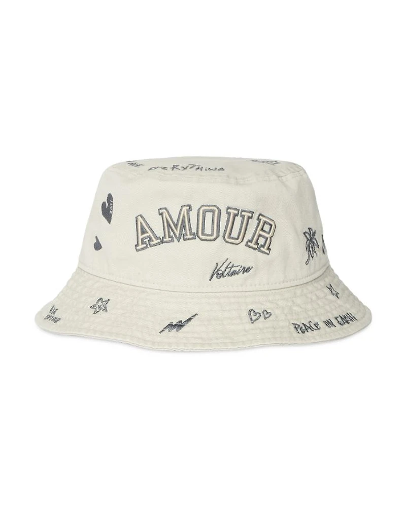 New Era x Zadig Tattoo Embroidered Bucket Hat