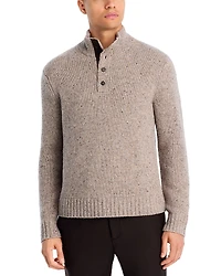 The Men's Store at Bloomingdale's Donegal Button Placket Wool & Cashmere Sweater - Exclusive
