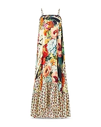 Camilla Ruffled Silk Maxi Dress