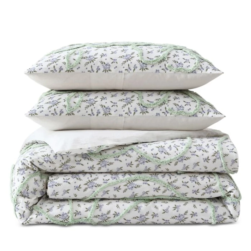 Blueberry Chenille Bedding Set