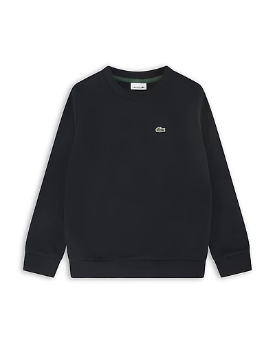 Lacoste Boys' Core Fleece Crewneck Sweatshirt - Little Kid, Big Kid