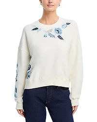 Driftwood Teddy X Flower Crewneck Sweatshirt