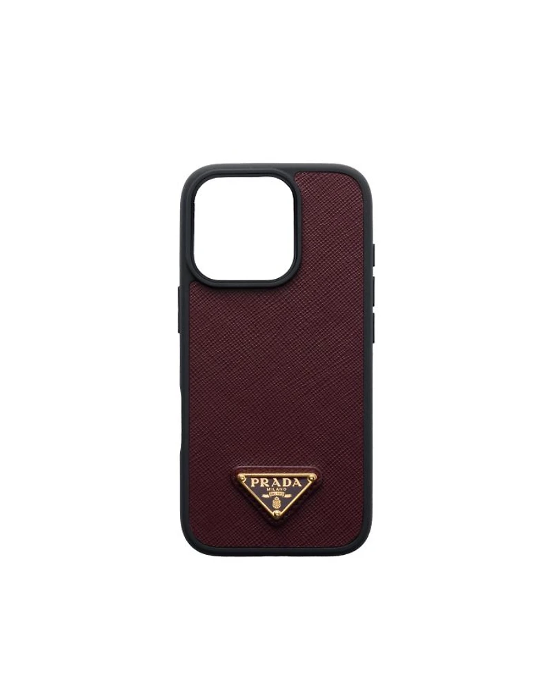 Saffiano Leather Case For Iphone 16 Pro