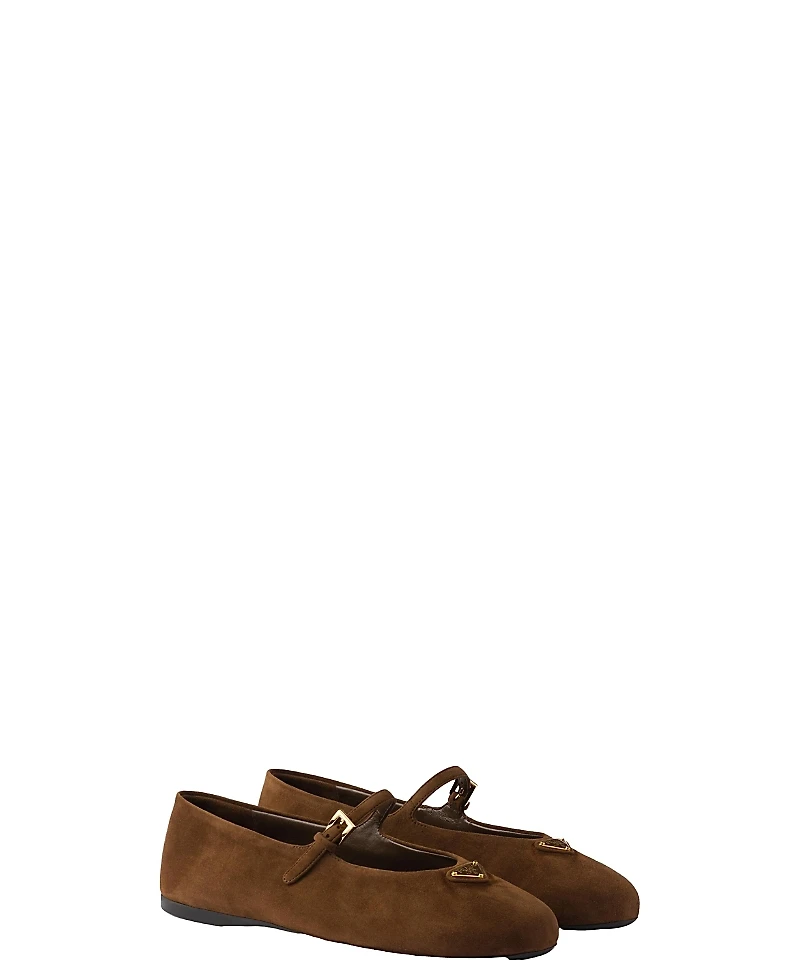 Prada Women's Suede Ballerinas