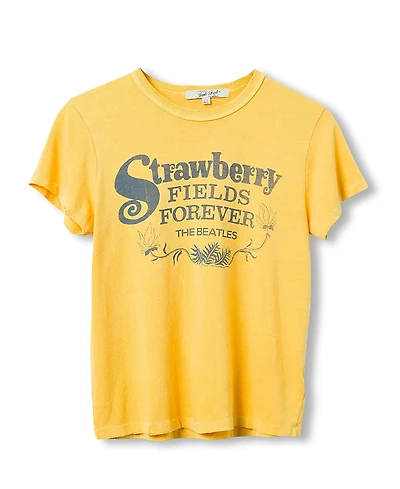 Junk Food Clothing Women's The Beatles Strawberry Fields Forever Original Tee