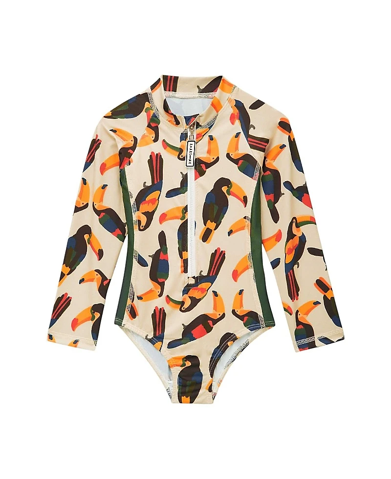 Roarsome Girls' Toucan Swim Suit - Little Kid, Big Kid