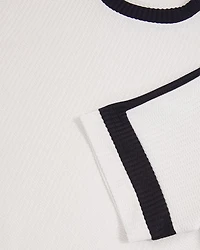 Grand Oversized Textured Short Sleeve Sweater